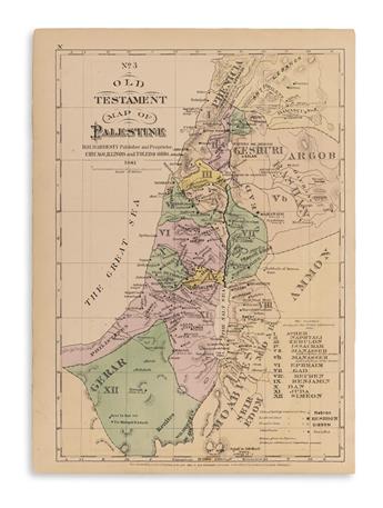 (HOLY LAND.) Collection of 6 maps.